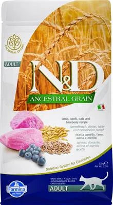 MANGIME SECCO PER GATTIND CAT ANCESTRAL AGNELLO/MIRTILLO KG 1,5