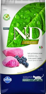 MANGIME SECCO PER GATTI ND CAT PRIME AGNELLO/MIRTILLO KG 5