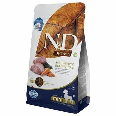MANGIME SECCO PER CANI ND DOG BROWN MINI AGNELLO KG 5