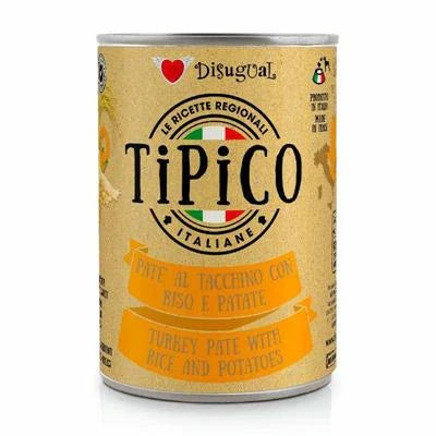 mangime umido per cani TIPICO TACCHINO/RISO/PATATE GR 400