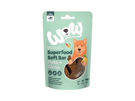 snack per Cani WOW DOG SOFT BAR GR 150 TACCHINO/PERA