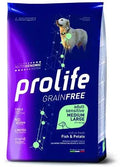 MANGIME SECCO PER CANI PROLIFE DOG GRAIN FREE MEDIUM/LARGE PESCE/PATATE KG 10
