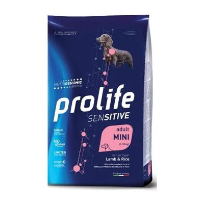 MANGIME SECCO PER CANI PROLIFE DOG SENSITIVE MINI AGNELLO/RISO KG 7